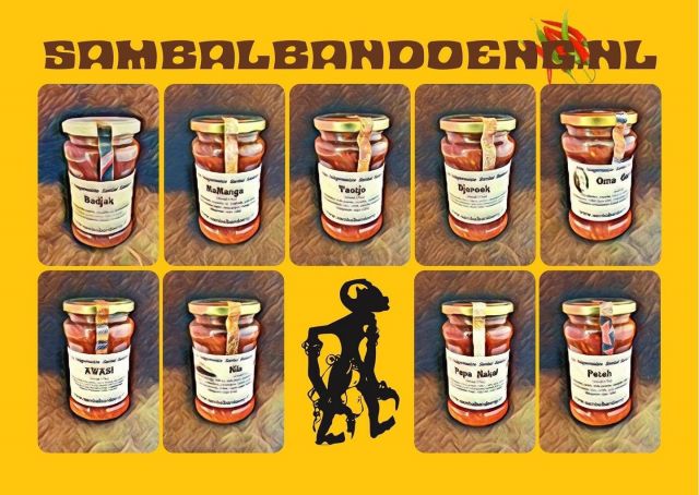 Seeeelamat pagi semua.

Bestel nu snel onze huisgemaakte sambals op www.sambalbandoeng.nl